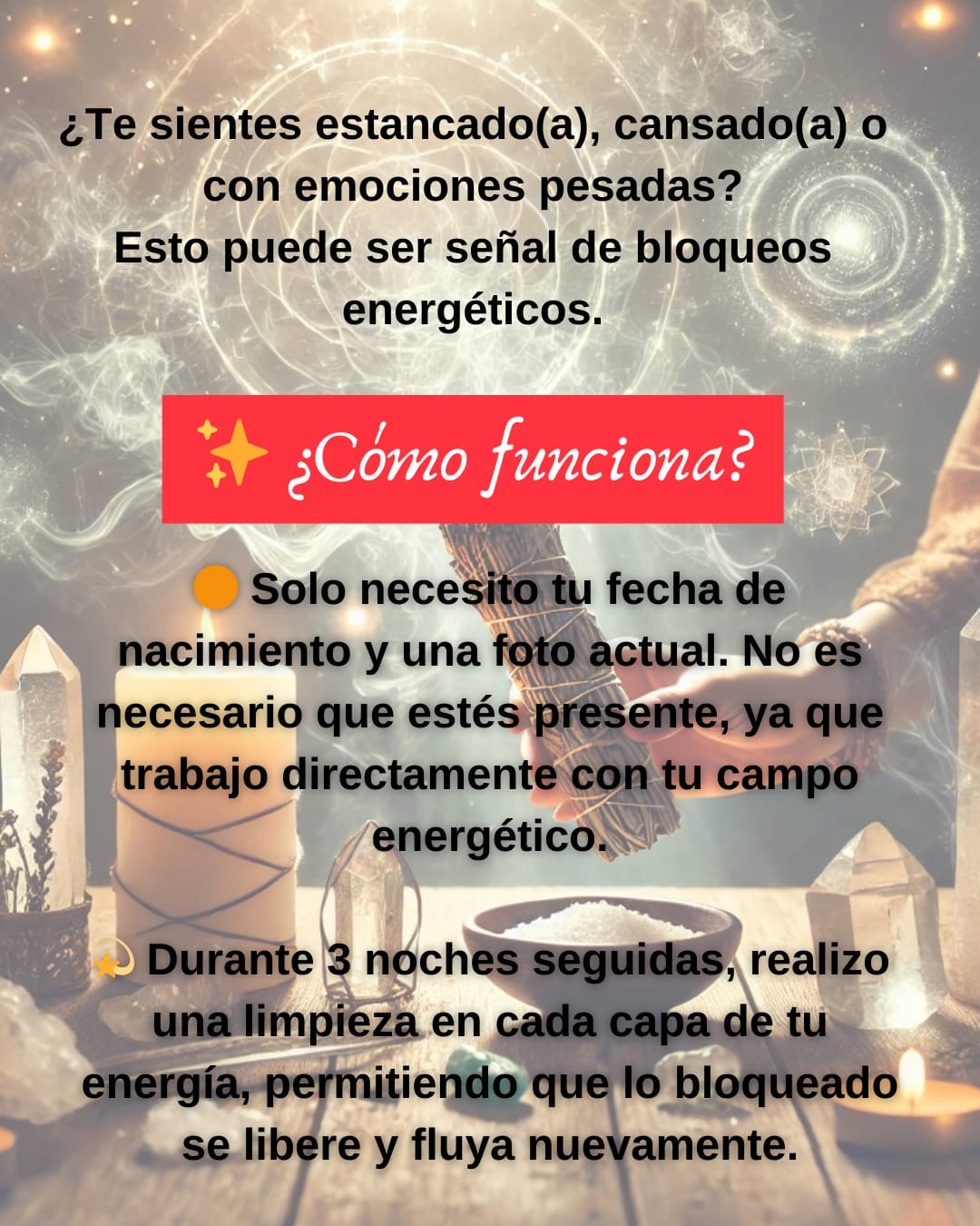 LIMPIEZA Y ALINEACION ENERGETICA: desbloqueo profundo en 3 noches