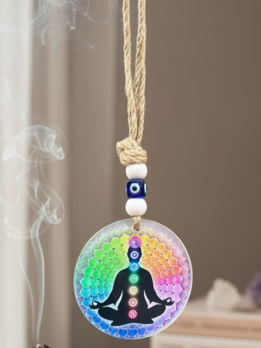 Colgante 7 chakras de Vidrio